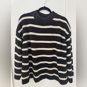 HM Striped Cotton Sweater M